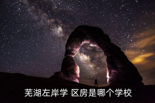  芜湖左岸学 区房是哪个学校