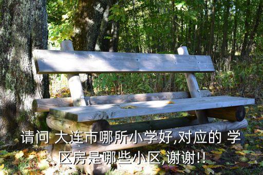 请问 大连市哪所小学好,对应的 学区房是哪些小区,谢谢!!