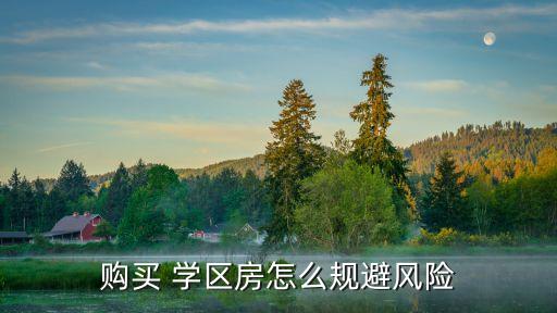 买学区房要注意什么,选房要考虑哪些因素?