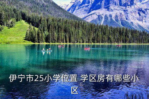 伊宁市25小学位置 学区房有哪些小区