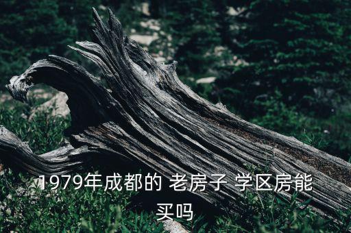 1979年成都的 老房子 学区房能买吗