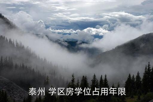  泰州 学区房学位占用年限