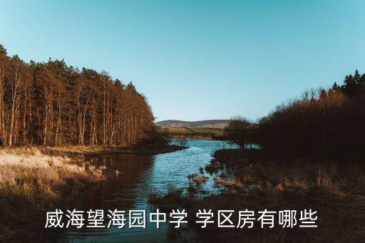 威海望海园中学 学区房有哪些