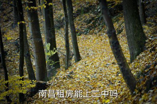南昌租房能上二中吗