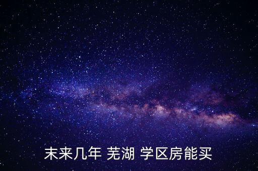末来几年 芜湖 学区房能买