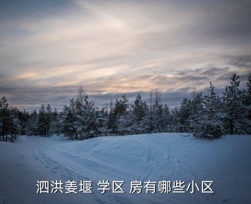 泰河学区房有哪些