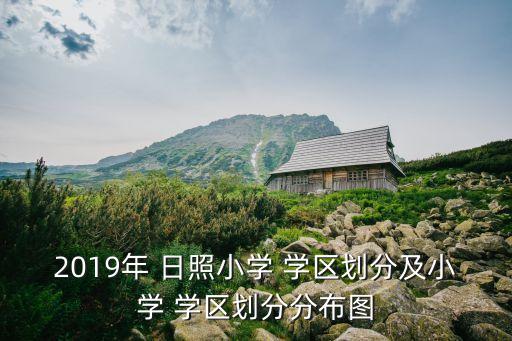 2019年 日照小学 学区划分及小学 学区划分分布图
