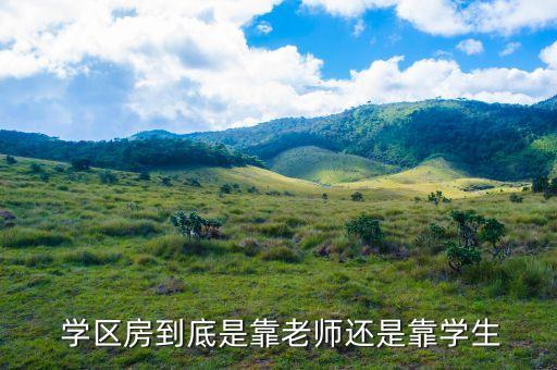  学区房到底是靠老师还是靠学生