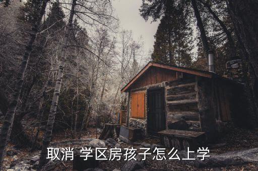取消 学区房孩子怎么上学