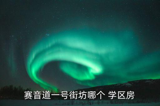 赛音道一号街坊哪个 学区房