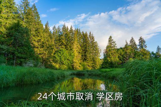 24个城市取消 学区房