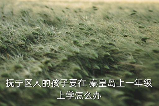 抚宁区人的孩子要在 秦皇岛上一年级上学怎么办