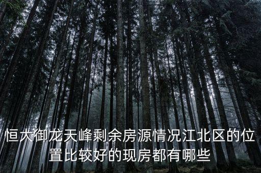长春恒大御峰学区房吗