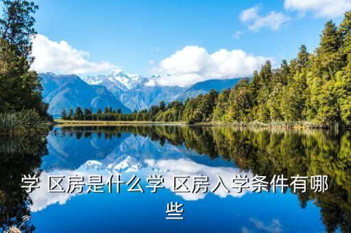 学 区房是什么学 区房入学条件有哪些
