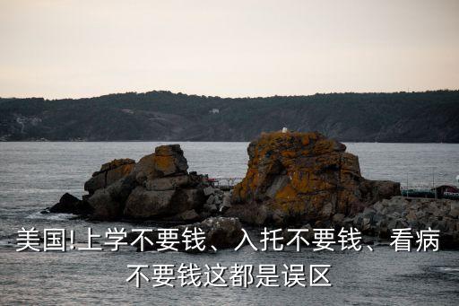 美国!上学不要钱、入托不要钱、看病不要钱这都是误区