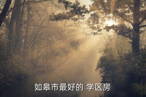如皋市最好的 学区房