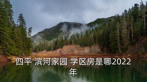四平 滨河家园 学区房是哪2022年