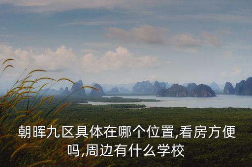  朝晖九区具体在哪个位置,看房方便吗,周边有什么学校