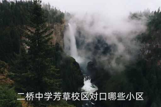 二桥中学芳草校区对口哪些小区