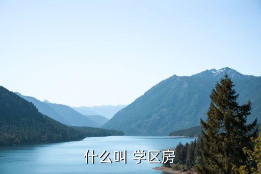 什么叫 学区房
