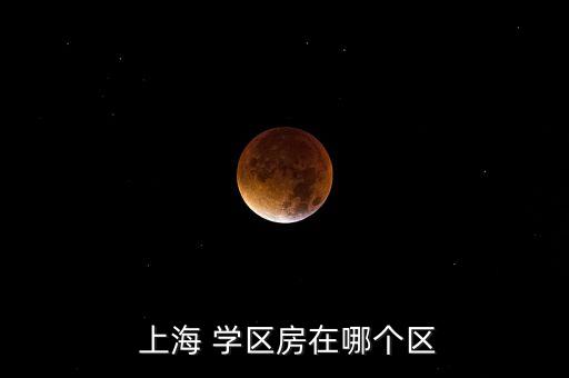  上海 学区房在哪个区