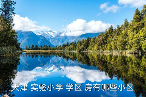 天津 实验小学 学区 房有哪些小区