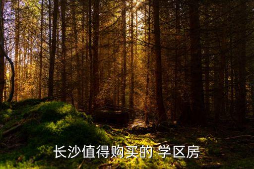 长沙值得购买的 学区房