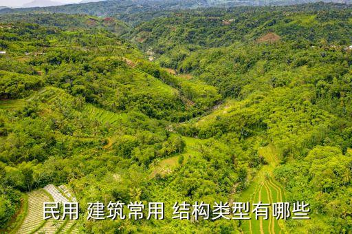 民用 建筑常用 结构类型有哪些
