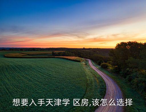 想要入手天津学 区房,该怎么选择