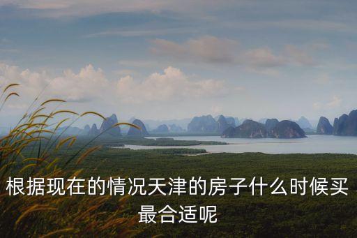 根据现在的情况天津的房子什么时候买最合适呢