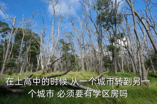 在上高中的时候 从一个城市转到另一个城市 必须要有学区房吗
