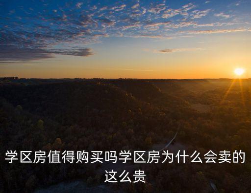 学区房值得购买吗学区房为什么会卖的这么贵