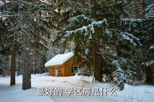 最好的 学区房是什么