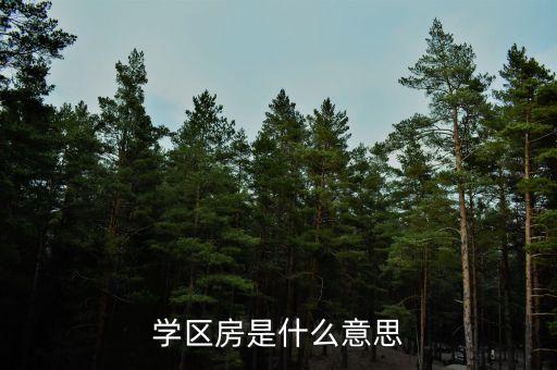 九洲御府为什么是学区房，学区房是什么意思