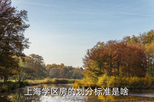 上海学区房的划分标准是啥