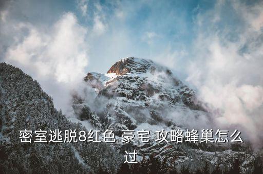 密室逃脱8红色 豪宅 攻略蜂巢怎么过