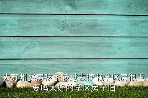 去苏州买房孩子转过去读书学区房很重要吗太好的学区房子旧