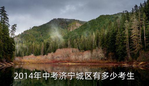 2014年中考济宁城区有多少考生