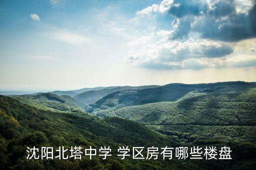  沈阳北塔中学 学区房有哪些楼盘