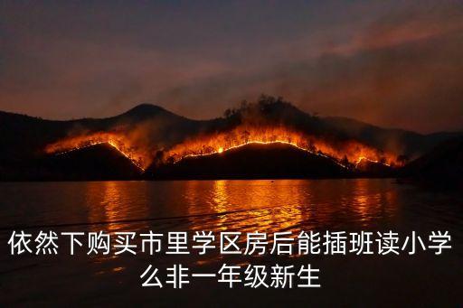 学区房为什么不能插班上学，为什么不能插班