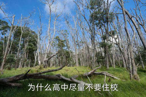 为什么高中尽量不要住校