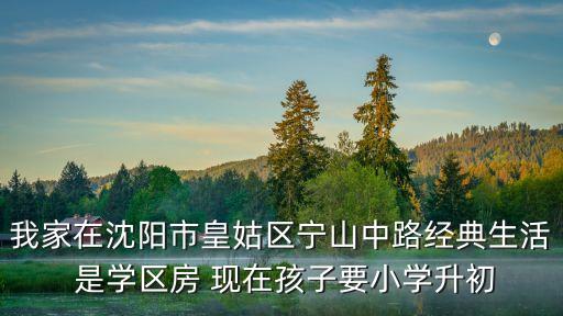 沈阳学区房需要什么材料，我家在沈阳市皇姑区宁山中路经典生活 是学区房 现在孩子要小学升初