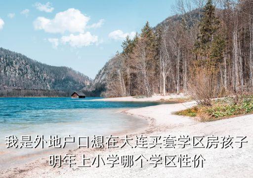 我是外地户口想在大连买套学区房孩子明年上小学哪个学区性价