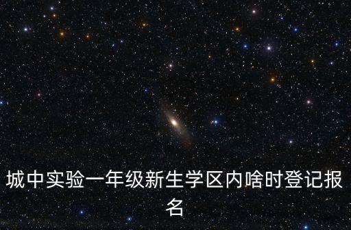 城中实验一年级新生学区内啥时登记报名
