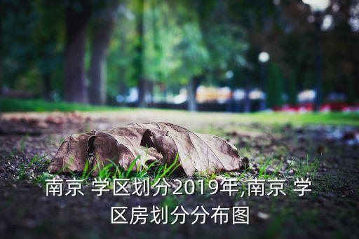 南京 学区划分2019年,南京 学区房划分分布图