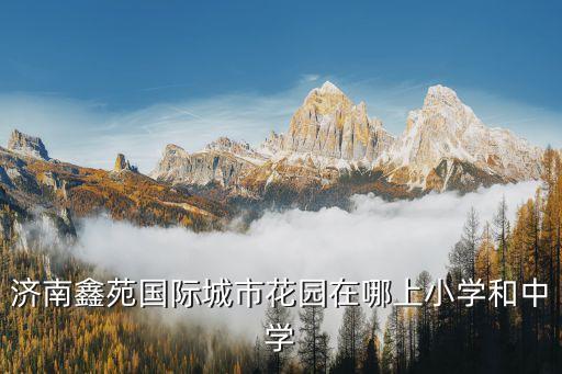 济南鑫苑国际城市花园在哪上小学和中学