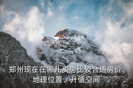  郑州现在在哪儿买房比较合适房价、地理位置、升值空间