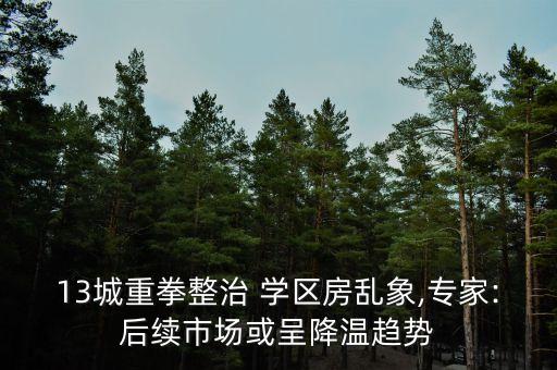 13城重拳整治 学区房乱象,专家:后续市场或呈降温趋势