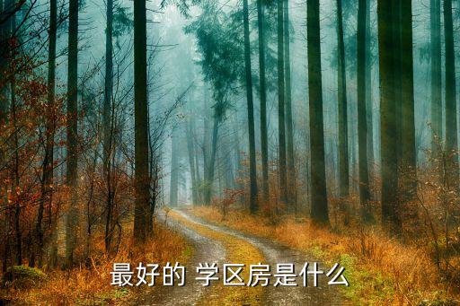 最好的 学区房是什么