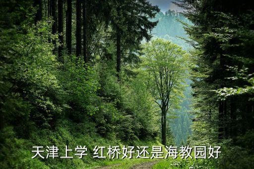 天津上学 红桥好还是海教园好